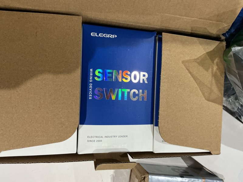 Condition photo showing Good Condition for elegrp occupancy motion sensor light switch, pir infrared motion activated wall switch, no neutral wire, single pole for cfl/led/incandescent bulb, wall plate included, ul listed (6 pack, matte white) 6 pack white