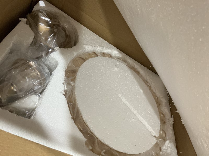 Condition photo showing Good Condition for hddfl glass pendant lights modern pendant lighting fixtures 11.8 in hanging lamp for kitchen island bedroom dining room coffee shop hallway brown and brass brown and brass 1 light 11.8in