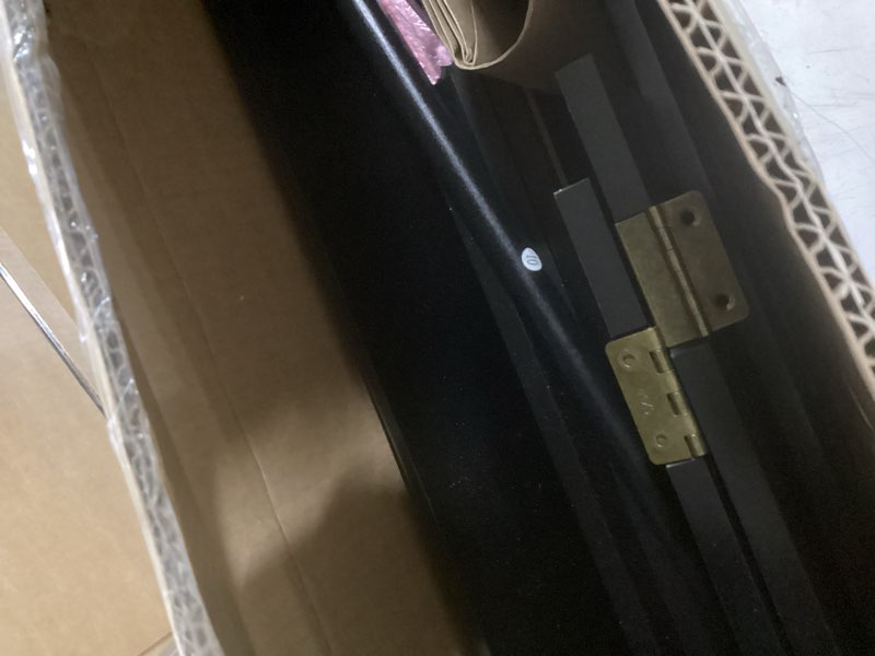 Condition photo showing Good Condition for smuxee black bathroom cabinet wall mounted with towels bar, medicine cabinet with 2 door adjustable shelves, over toilet cabinet for bathroom laundry room kitchen black big with towels bar