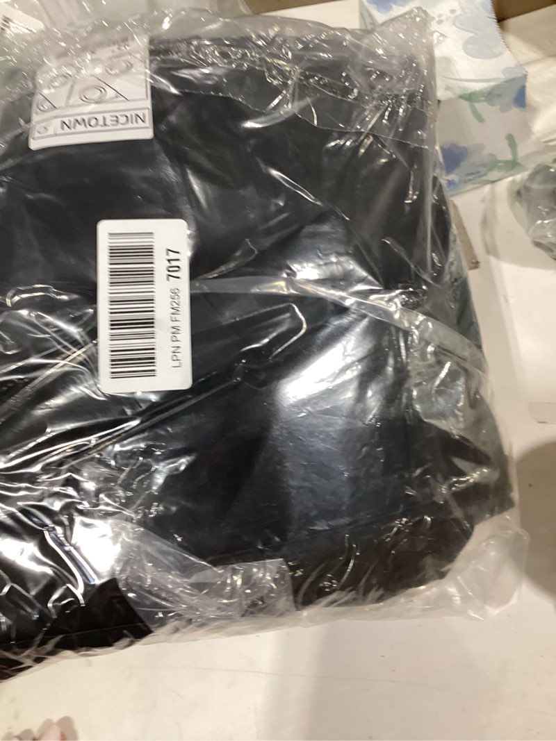 Condition photo showing New/Like New for nicetown pitch black solid thermal insulated grommet blackout curtains/drapes for bedroom window (2 panels, 42 inches wide by 63 inches long, black) black 42"w x 63"l (pack of 2)