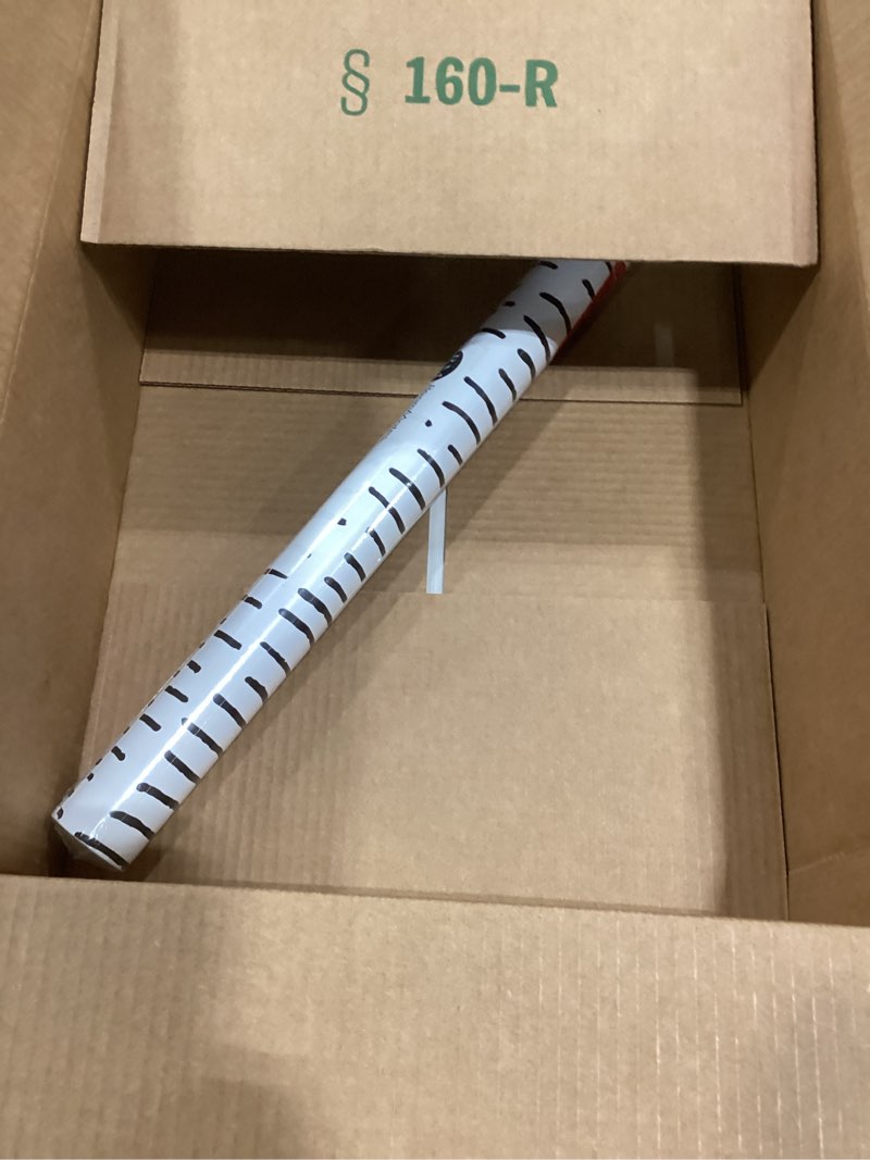 Condition photo showing As Is for RoomMates RMK12275PL Tick Marks Peel and Stick Wallpaper, Black, White Black/White