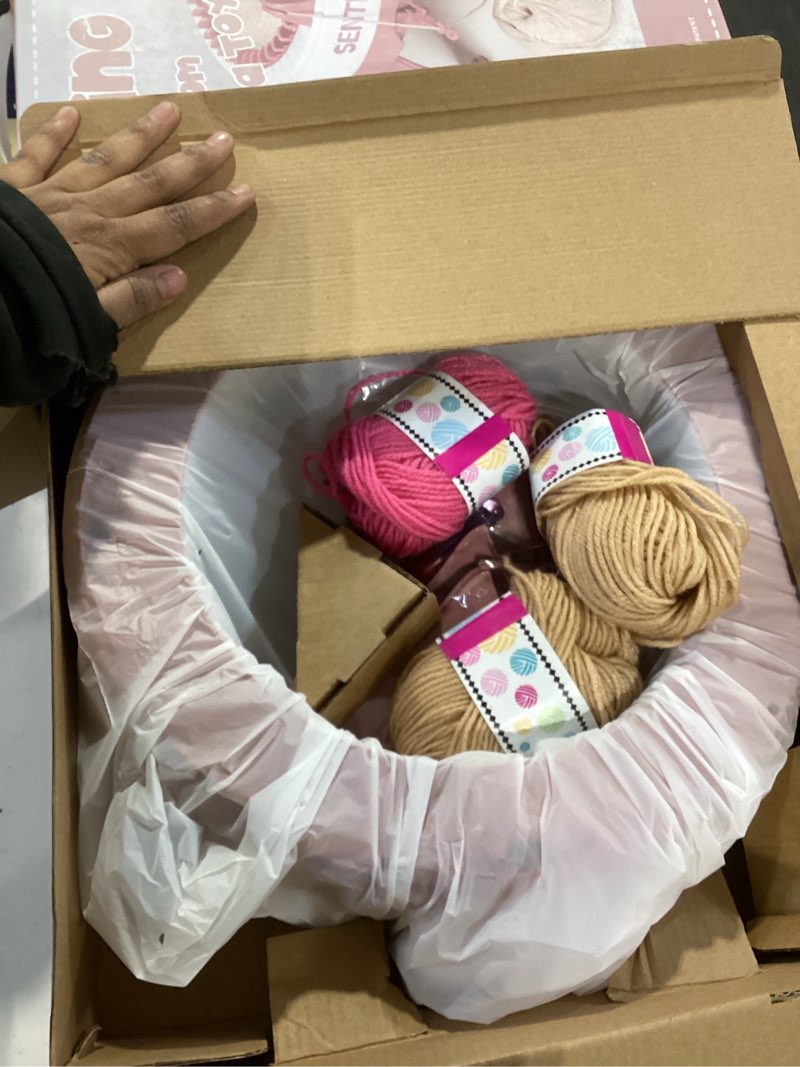 Condition photo showing Good Condition for sentro knitting machine 48 needles smart crochet knitting machine with row counter for adults and beginners, automatic circular weaving knitting loom machine kit for hat,socks,scarves,gloves