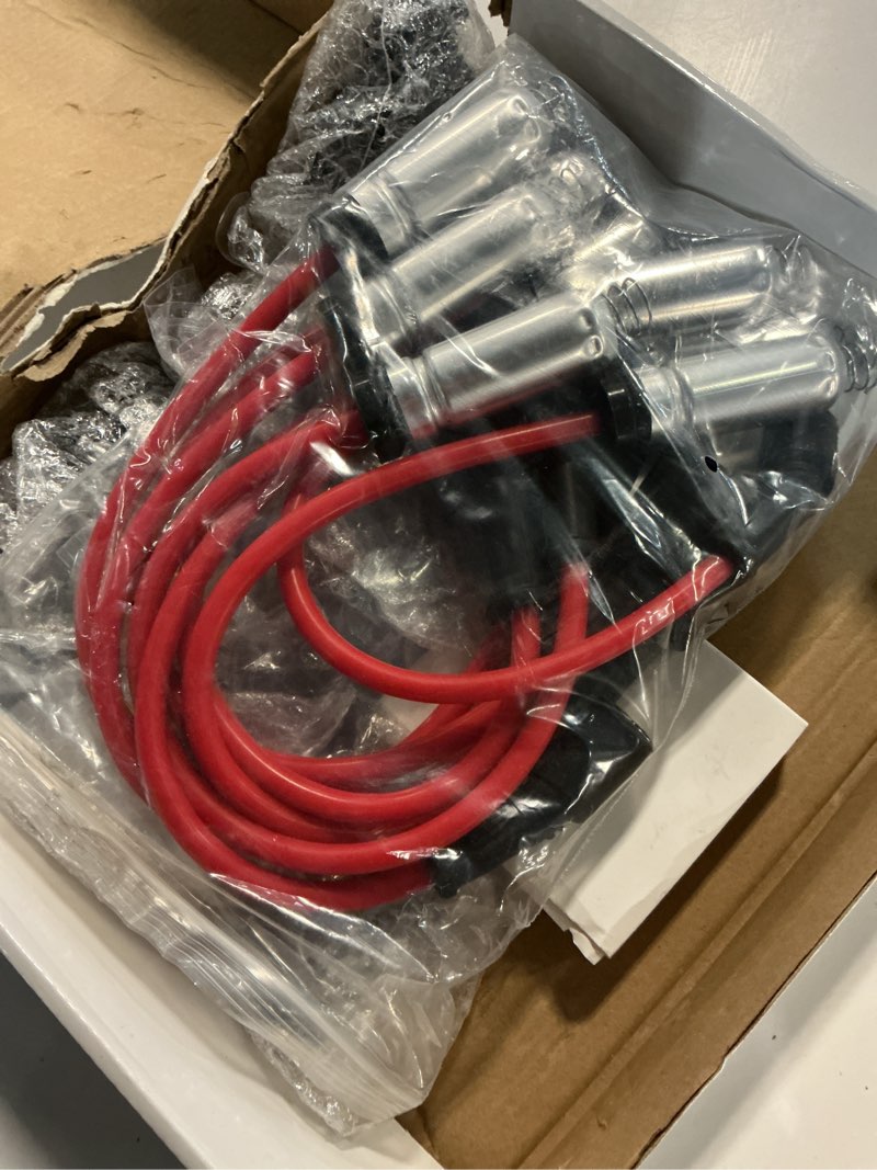 Condition photo showing Good Condition for 8psc uf262 round ignition coils pack & double iridium spark plugs & spark plug wires for chevy avalanche express tahoe silverado suburban 1500 hd gmc savana sierra yukon hummer h2 v8 4.8l 5.3l 6l d585