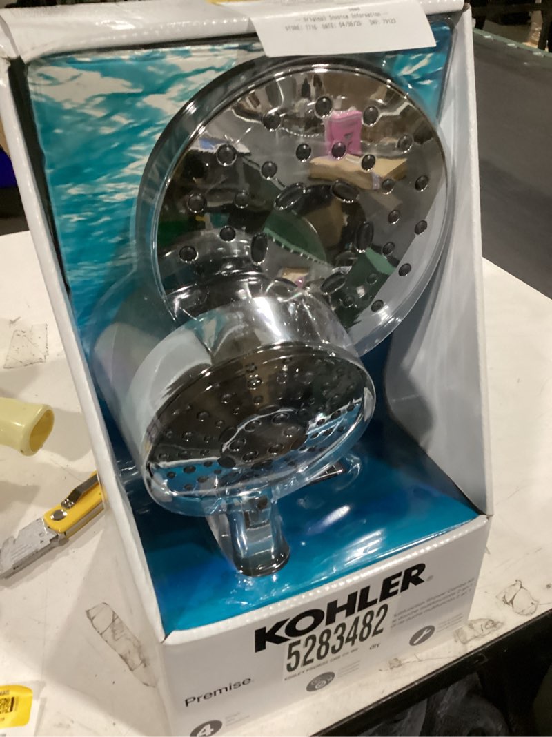 Condition photo showing Good Condition for kohler premise 3 -settings polished chrome 6-in round dual/combo shower head 1.75 gpm