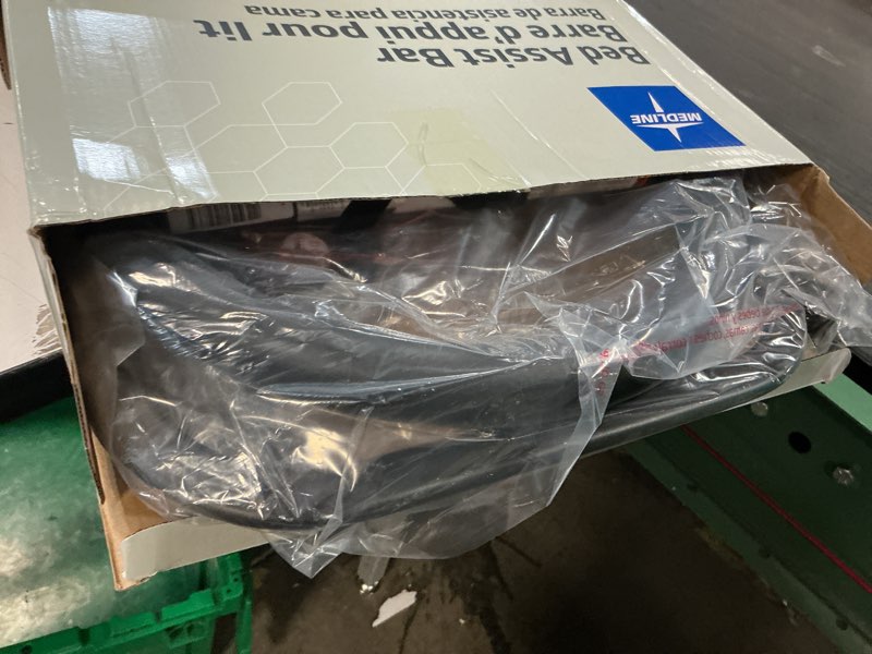 Condition photo showing Good Condition for Medline Bed Assist Bar with Storage Pocket, Height Adjustable Bed Rail for Elderly Adults, Assistance for Getting In and Out of Bed at Home