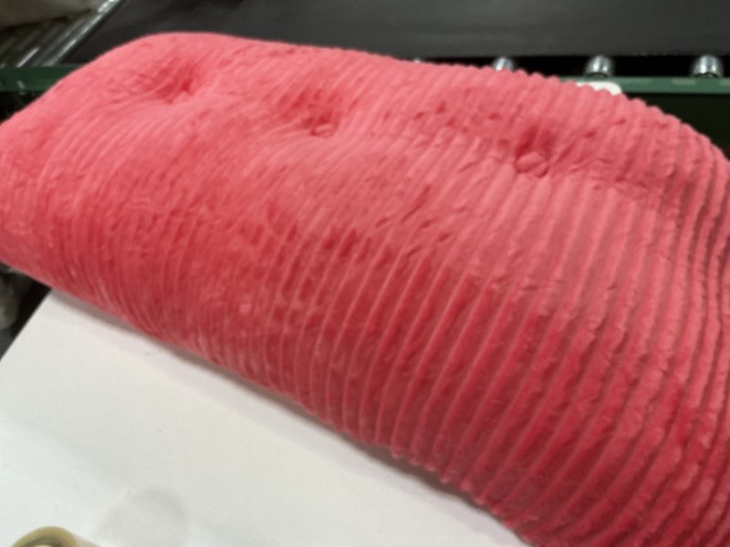 Condition photo showing Good Condition for large triangular headboard wedge bed rest reading pillow backrest positioning support bolster cushion with removable cover (soft rose red, queen: 59x8x20 inches) rose pink queen ( similar