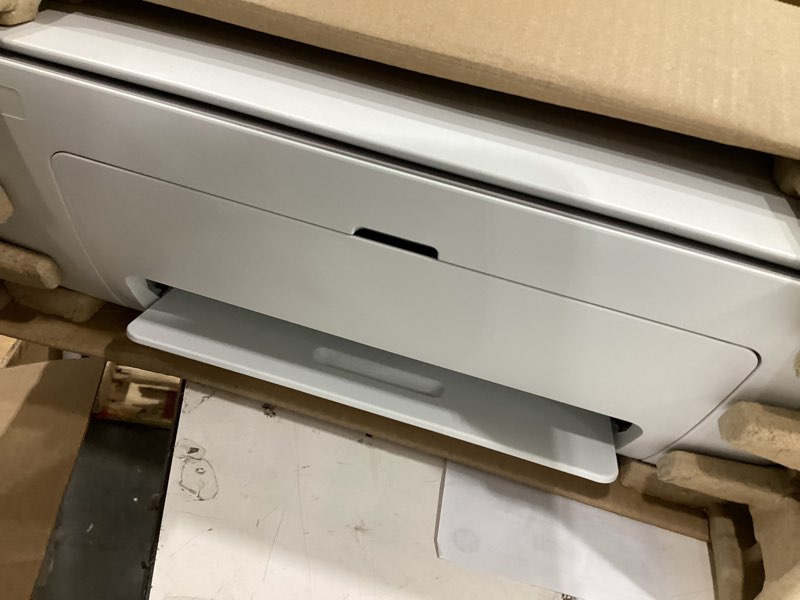 Condition photo showing As Is for hp deskjet 2855e wireless all-in-one color inkjet printer, scanner, copier, best-for-home, 3 month instant ink trial included. this printer is only 2.4 ghz capable. (588s5a)