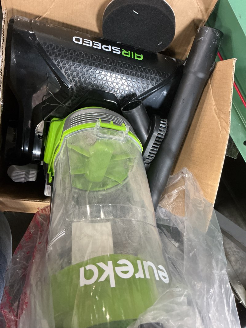Condition photo showing As Is for Eureka Airspeed Ultra-Lightweight Compact Bagless Upright Vacuum Cleaner, NEU10AE4, Green