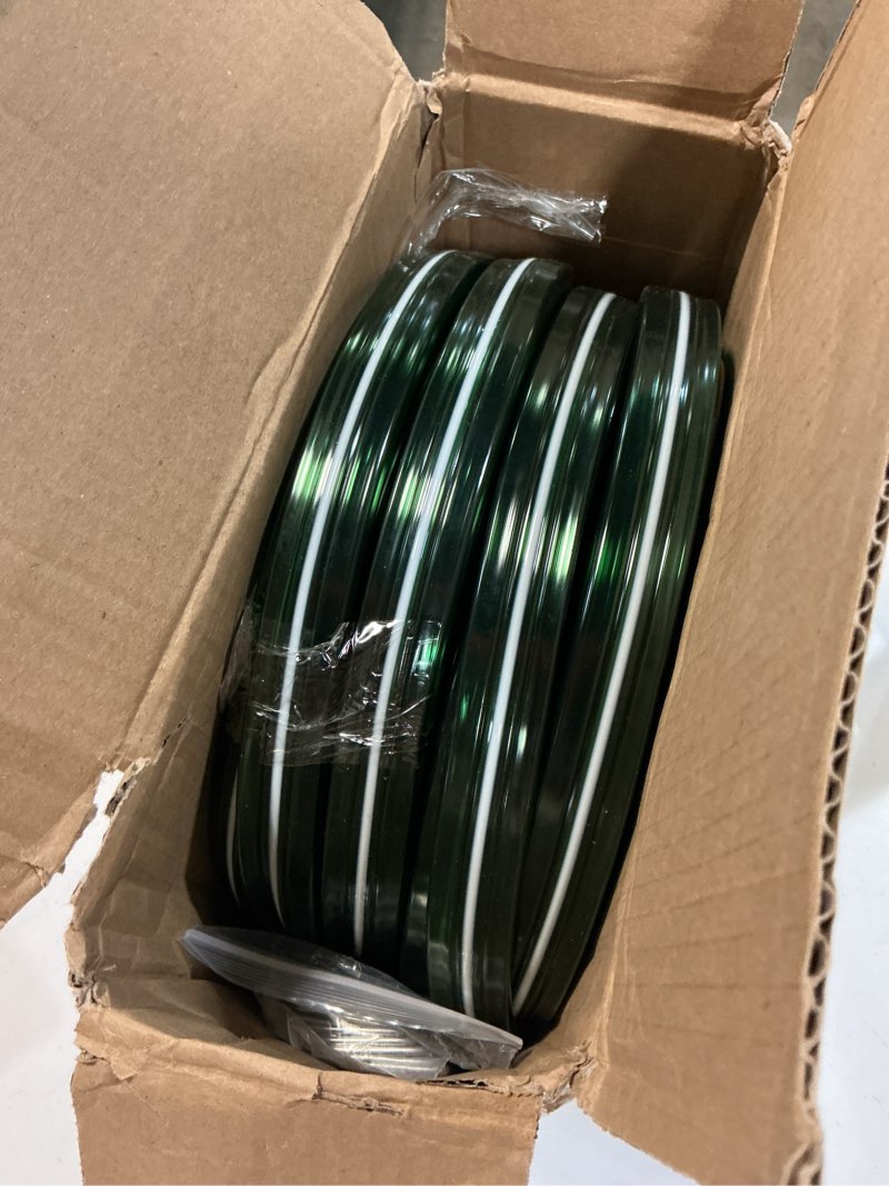 Condition photo showing Good Condition for secbulk 2026 reinforced sprinkler hose & soaker hose for yard - 100ft (50ft*2) flat garden hose with holes, heavy duty no-kink lawn irrigation hose (includes stakes, high pressure spray) 100ft(50ft*2)