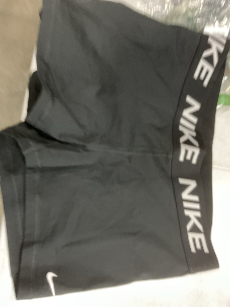 Condition photo showing Good Condition for nike women's victory baselayer dri-fit mid-rise 3" biker short large black/white