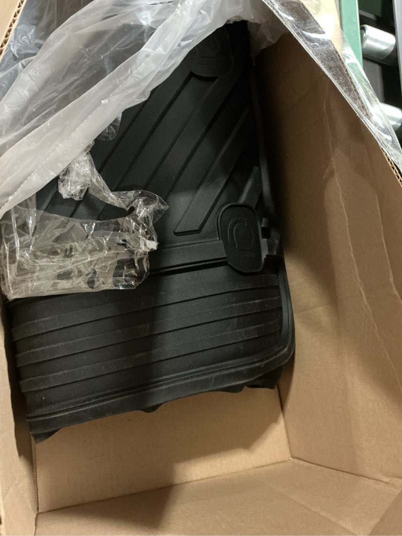 Condition photo showing As Is for lasfit trunk mat for jeep wrangler jl 2018-2025 2026 4 door cargo without subwoofer, all weather tpe custom fit cargo mat for flat load floor gas type (not for jk/not phev/not 2-door), black wrangler jl 2018-2026 (no subwoofer) cargo mat