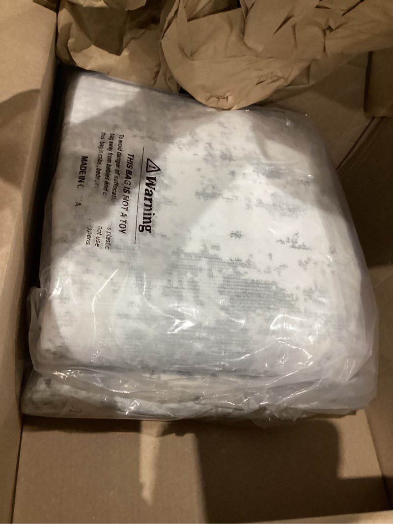 Condition photo showing As Is for HOYAWU 6x9 Rugs for Living Room, Abstract Area Rug Non Slip, Soft Foldable Washable Rug, Low Pile Stain Resistant for Bedroom, Dining Room, Modern Fuzzy Rug, Little Grey 6' x 9' (Rectangular) A14-grey