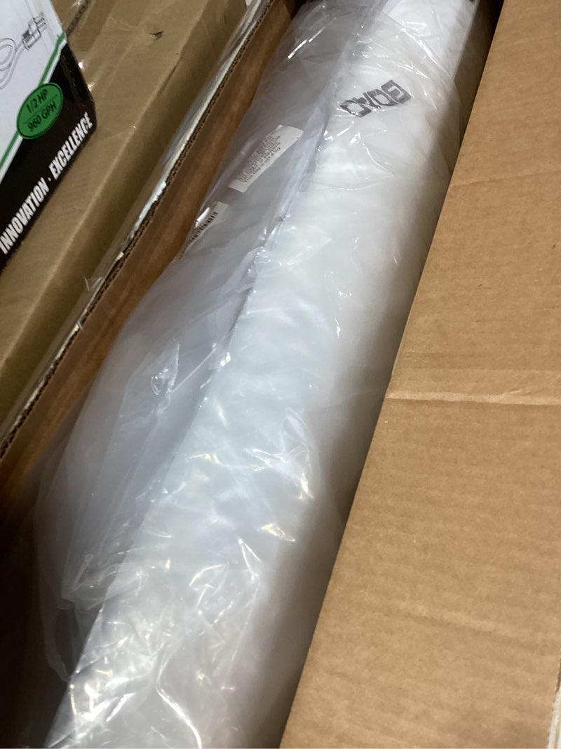 Condition photo showing As Is for Boao 20 x 2.3 ft Neoprene Carpet Runner Reusable Plastic Floor Runner Non Slip Rubber Backed Rugs for Hallway Aisle Carpet Roll for Wedding Party Decor Prom Business Outdoor(White) 20 x 2.3 ft White