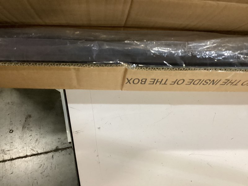 Condition photo showing New/Like New for 1 1/8 Inch Diameter Room Darkening Curtain Rods 84-134”, Heavy Duty Window Wrap Around Drapery Rod with Aluminum Bracket, All Accessories, Wall Mounted Ceiling Mounted, Adjustable Length, Matte Black Matte Black 84-134"
