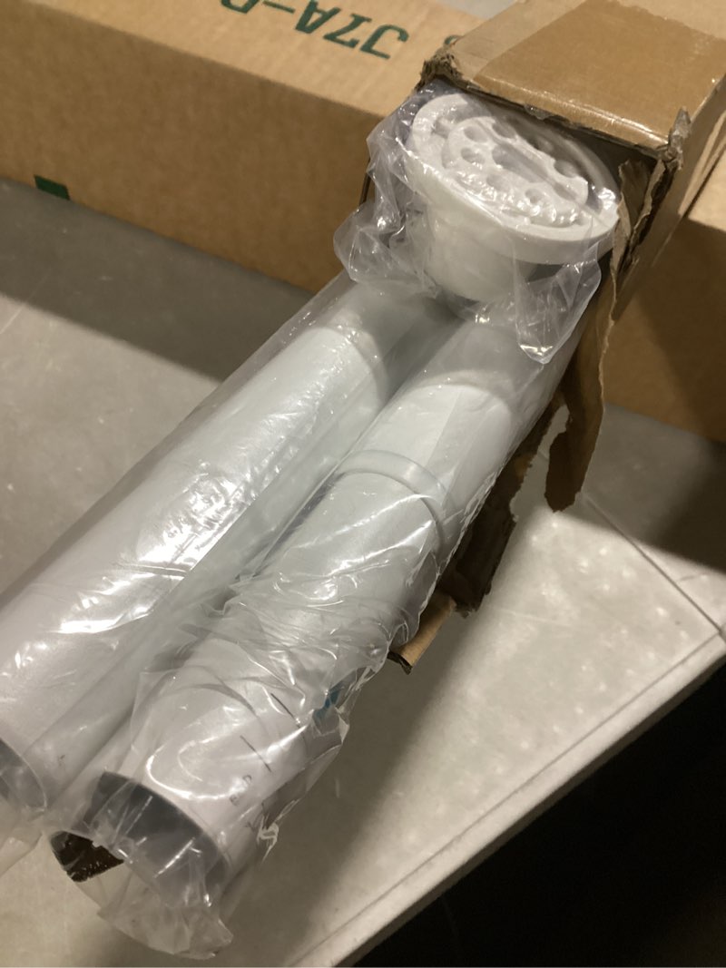 Condition photo showing New/Like New for ALLZONE Tension Curtain Rod for Window, 83-123 Inches, Heavy Duty Curtain Rods No Drilling, Non-Slip Bathroom Shower Tension Rod, Renter Friendly, Adjustable, Spring Loaded, Extra Long, White White 83-123 Inches