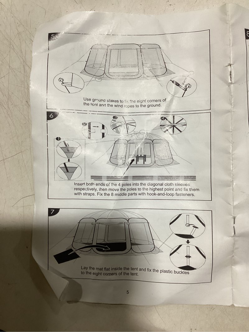 Condition photo showing As Is for vevor bubble tent