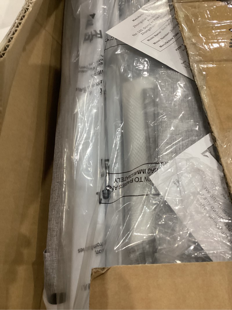 Condition photo showing Good Condition for 3-Piece Twin Size Bed Rail for Toddlers - Adjustable Baby Bed Rail Guard, Kids Safety Bed Rail for Twin Size Bed (74.8"x74.8"x39"-Grey) Grey 3-Piece Twin Size (74.8" x 74.8" x 39")