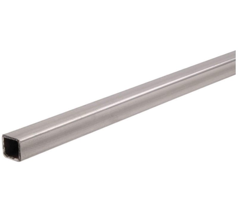 small parts unpolished (mill) 1008-1010 steel square tube, 0.5" square tube, 0.065" wall thickness, 0.370" inner diameter, 4' length