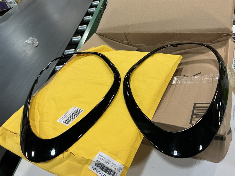 ( similar)2x Black Headlight Cover Bezel Ring Trim For MINI R60 Cooper Countryman 2011-16