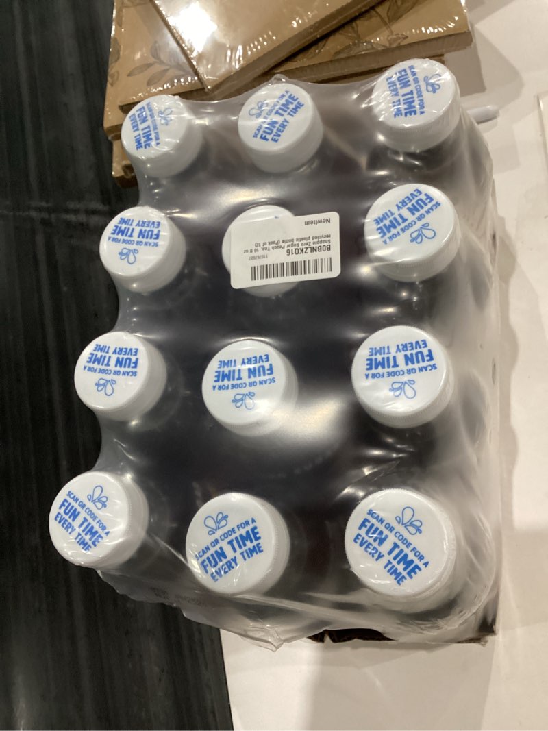 Condition photo showing New/Like New for EXPIRED JAN 25 2026 Snapple Zero Sugar Peach Tea, 16 fl oz recycled plastic bottle (Pack of 12) Zero Sugar Peach 16 Fl Oz (Pack of 12)