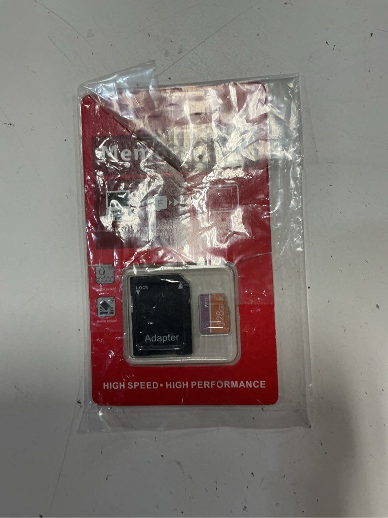 Condition photo showing New/Like New for 128gb memory card,micro memory card with adapter class 10 high speed for camera,smartphone,tablet yellow 128gb