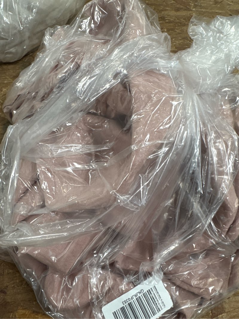 Condition photo showing Good Condition for european linen duvet cover, full/queen, dusty mauve