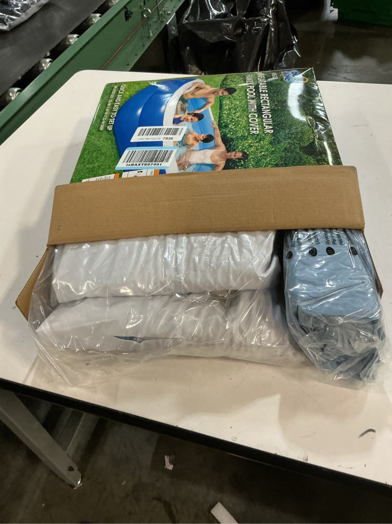 Condition photo showing New/Like New for blue wave nt6123 103in x 69in x 22in deep rectangular family w/cover inflatable pool