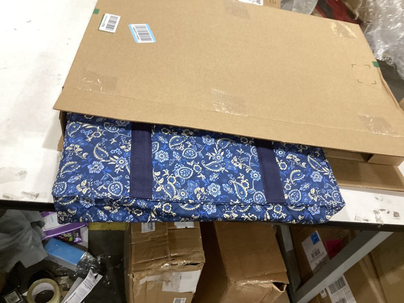 Condition photo showing As Is for American Mahjong Set with Blue Carrying Bag, 166 White Tiles, 4 All-in-One Rack/Pushers, Mahjong Tiles Set (Ma Jong, Mah-Jongg, Majiang)