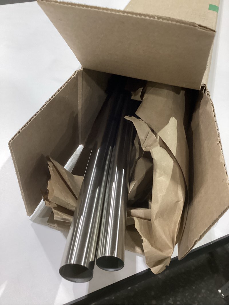 Condition photo showing New/Like New for Adjustable Curved Shower Rod, 42-72 inches Extra Wide Shower Curtain Rod, Rust proof, Premium Stainless Steel, Curved Shower Curtain Rod for Bathroom, Need to Drill, Silver Silver 42-72 inches