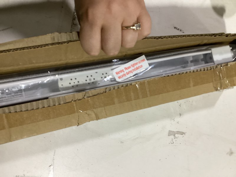 Condition photo showing Good Condition for unishades 100% blackout no tools no drill cordless roman shades for windows, size 21 3/4" w × 60" h (for windows 22" w × 60" h) blackout - grey blackout - grey 22" w × 60" h