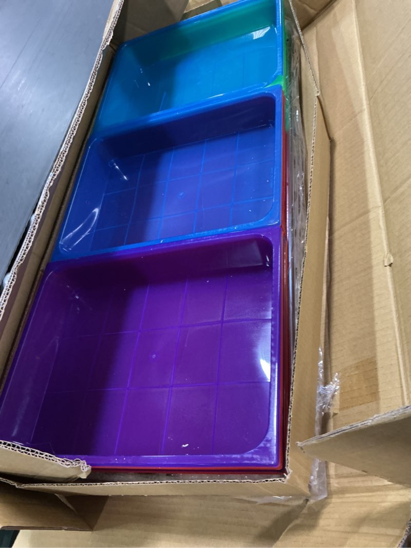 Condition photo showing As Is for Whitmor 10 Drawer - Rolling Craft Organizer Cart - Chrome 15.25x13.50x35.25