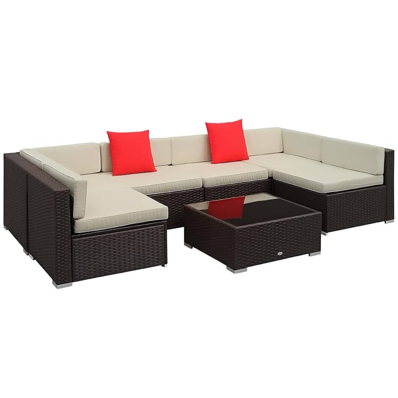 Outsunny 7-Piece Patio Furniture Set(incomplete)