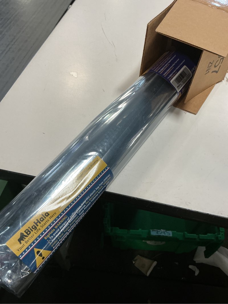 Condition photo showing Good Condition for Multi-Size Table Protector Tablecloth Protector Clear Plastic Tablecloth Waterproof Wipeable Vinyl PVC for Rectangle Dining Tables Mat Pad Furniture Protector Good for 36" 48 Inch 90 X 122 CM 96 48" x 36" (Rectangular) New Version Clear Color