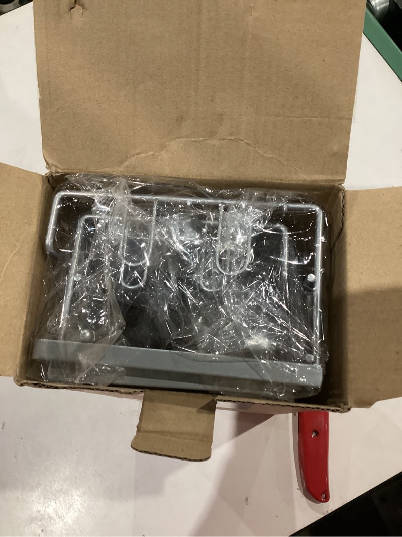 Condition photo showing As Is for Over the Door Hanging Shower Caddy: Rustproof Hanging Organizer over the Door - No Drilling Bathroom Rack for Inside Shower Chrome