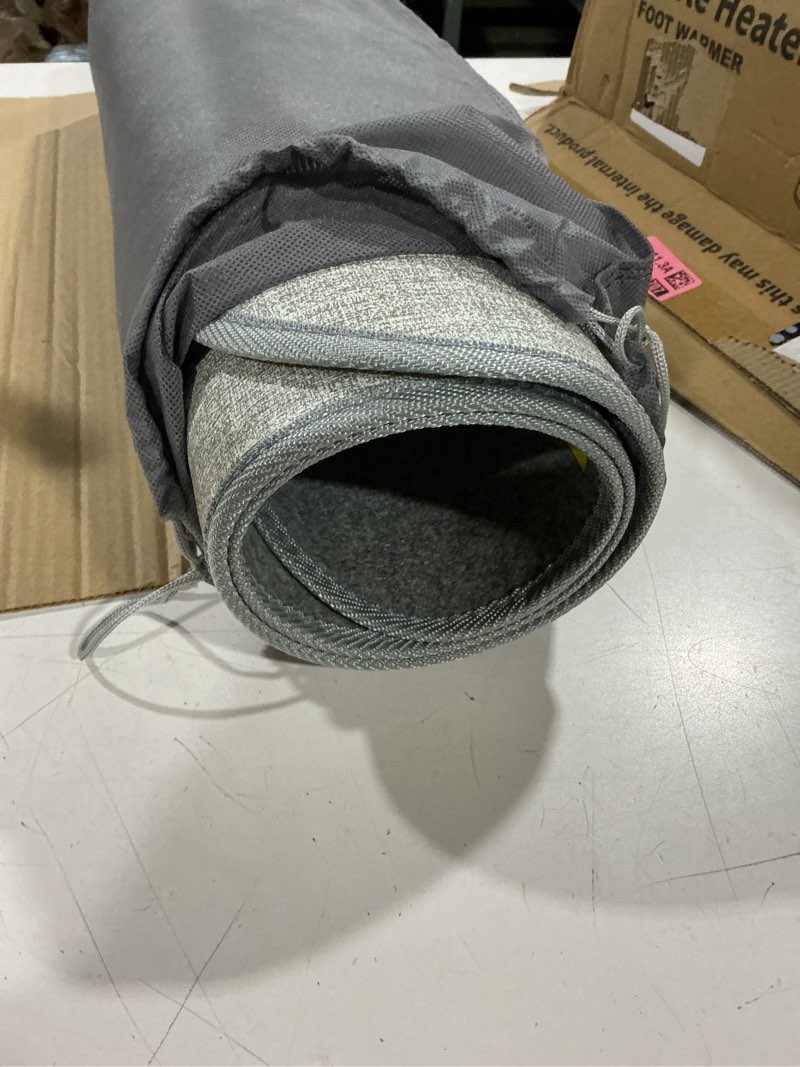 Condition photo showing Good Condition for under desk heater, electric foot warmer for office & home, quiet portable feet warmer with heated floor mat, foot heater with thermostat and timer indoor use for foot leg grey cylindrical uemusi