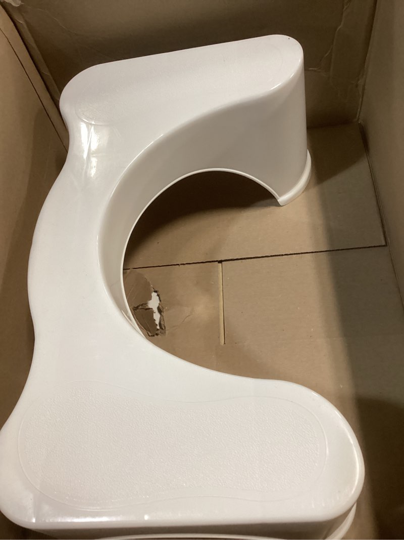 Condition photo showing Good Condition for squatty potty the original bathroom toilet stool, 7 inch height, white white 7 inch