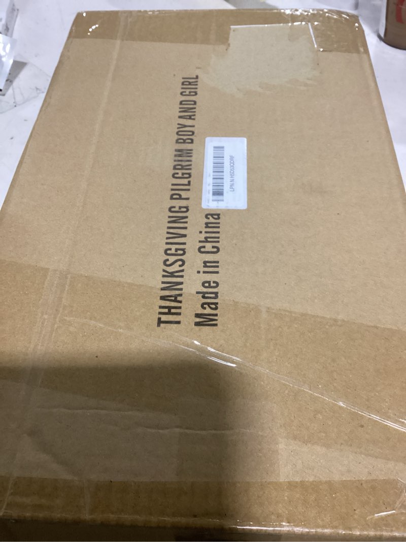 Miles Kimball Pilgrim Boy and Girl Metal Lawn Stakes Set by Maple Lane Creations, Thanksgiving Yard 