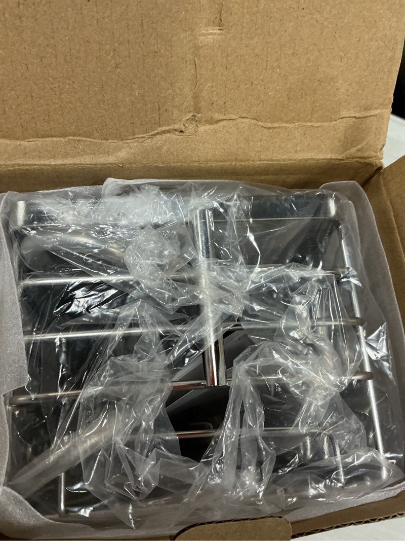 Condition photo showing Good Condition for DELLAN Hanging Shower Organizer, Shower Rack with Hooks Over the Door, Bathroom Shower Caddy and Basket Silver 11"D x 4.7"W x 3.9"H