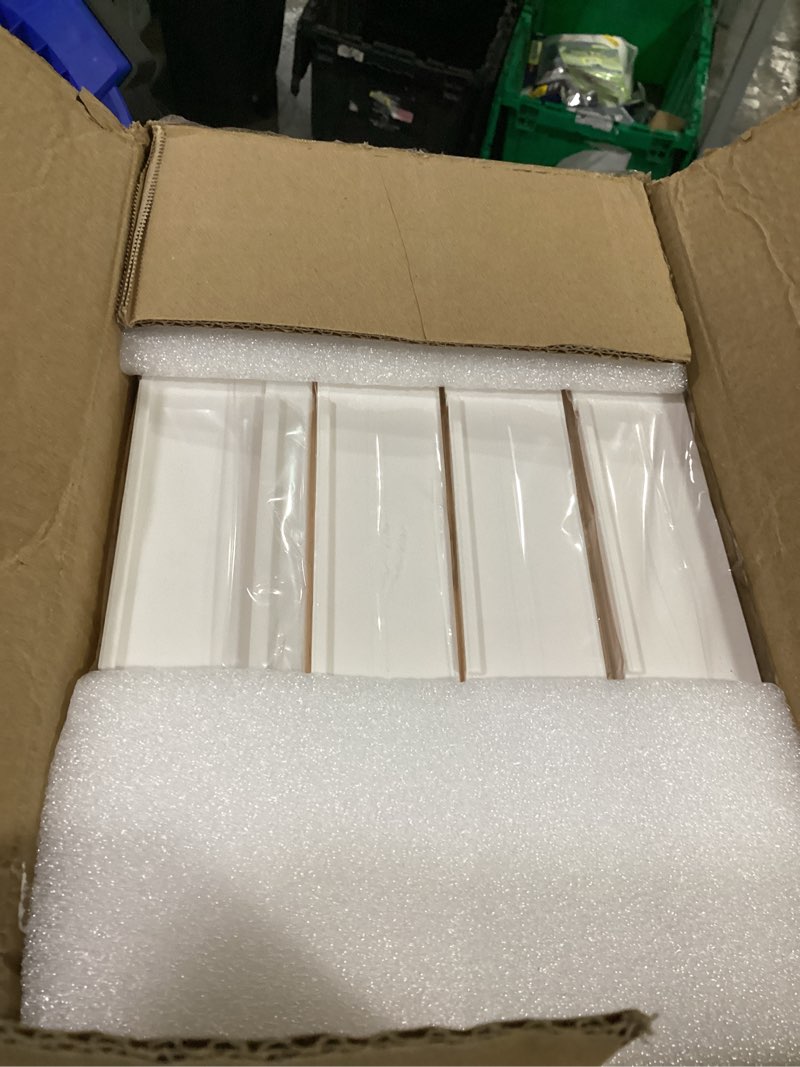 Condition photo showing Good Condition for kmiectse clear storage bins with lids - 4 tier plastic bins with wheels, stackable storage bin, closet organizers box for bedroom, living room, 23 qt folding box with magnetic door