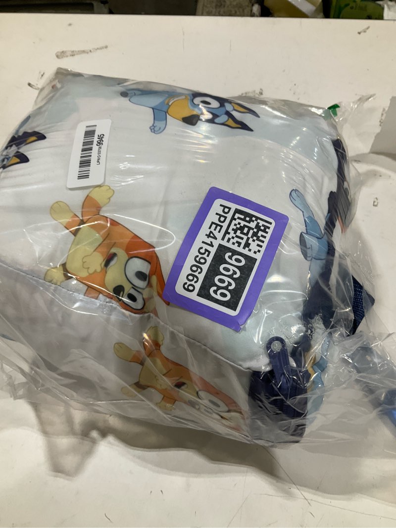 Condition photo showing Good Condition for jay franco bluey & bingo 4 piece toddler bedding set – includes comforter, sheets & pillowcase, super soft fade resistant microfiber, official licensed toddler bed set for boys and girls, blue 4 piece toddler multi - bluey