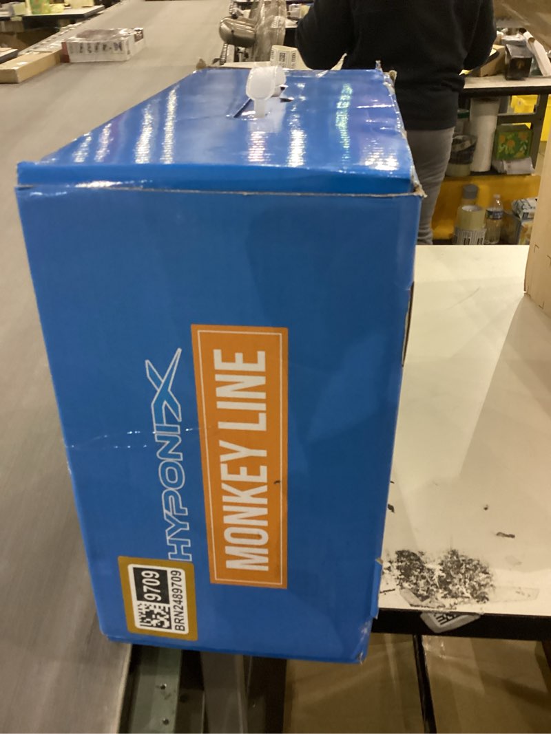 Condition photo showing As Is for Ninja Warrior Obstacle Course for Kids – 2 x 50 ft Slacklines with 10 Weatherproof Obstacles – Monkey Net, Ratchet-Tight Technology, Supports Up to 880 lbs – Climbing & Swinging Equipment 2 x 50' + 10 Obstacles Multicolor