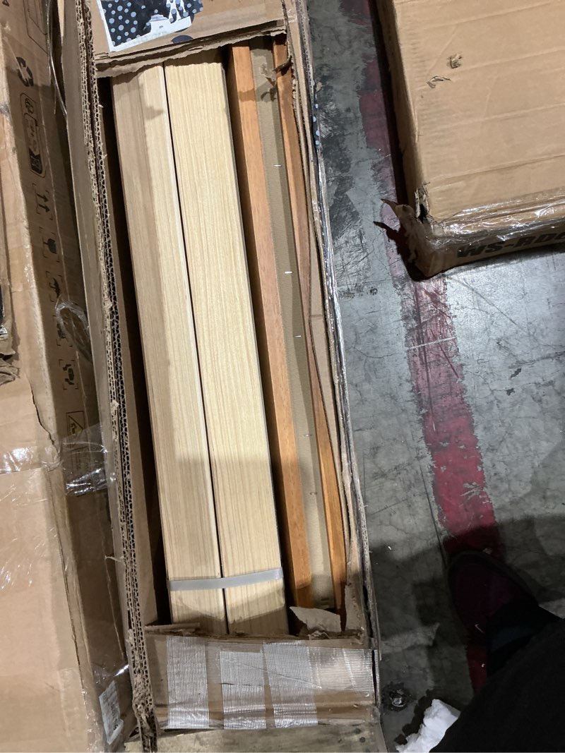Condition photo showing Good Condition for mellow naturalista classic - 12 inch solid wood platform bed with wooden slats, no box spring needed, easy assembly, queen, pine natural pine queen 12 inch