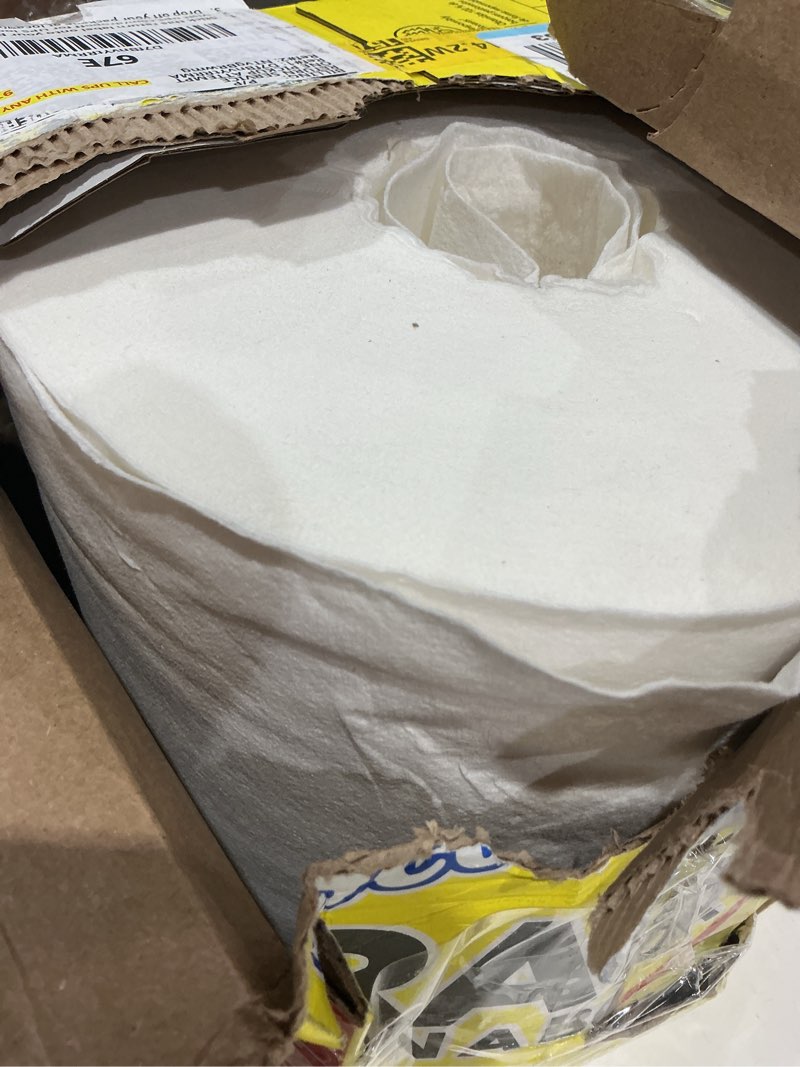 Condition photo showing As Is for scott rags in a box (57036), all-purpose towels, large 9"x12" towel (1 box of 200 sheets total)