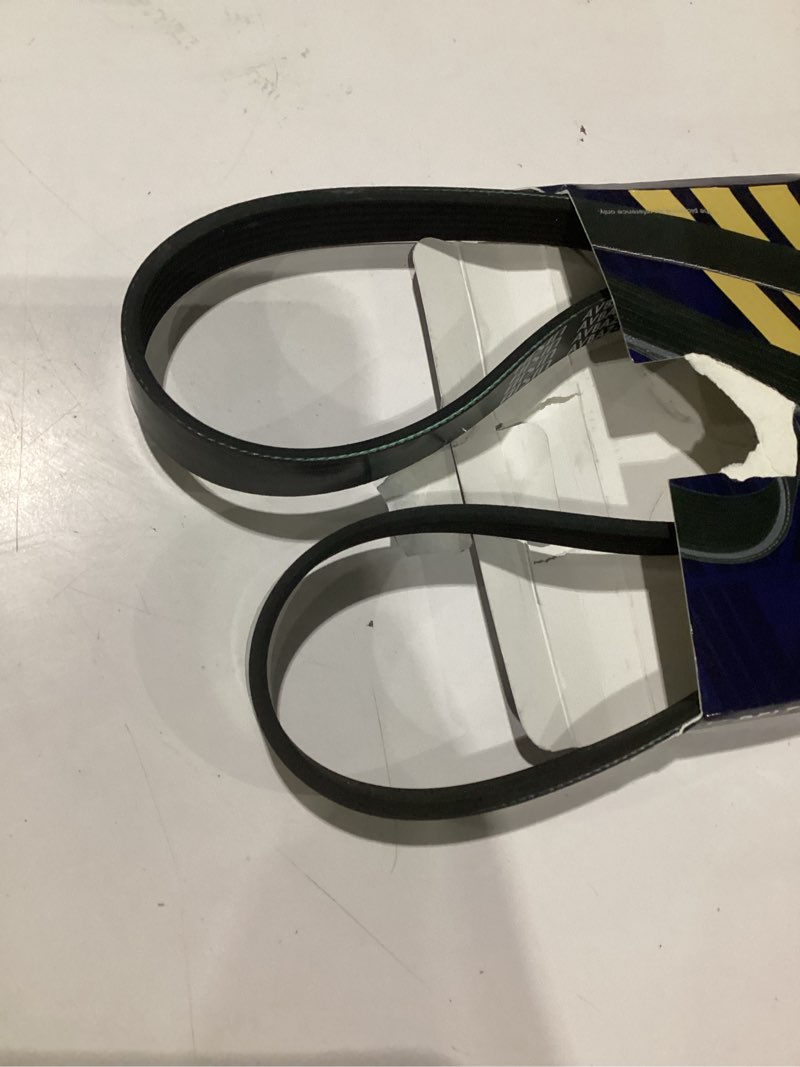 Condition photo showing As Is for aisin aftermarket avbaz-00051 serpentine belt - compatible with volkswagen jetta, golf, taos, bmw 228i, 320i, 328i, 428i, 528i, x1, x3, x4, z4, audi a3 sportback e-tron 2012-2023 - l4 1.4l 1.5l 2.0l