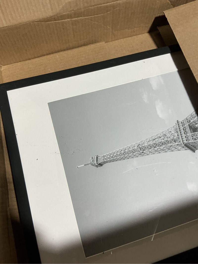 Condition photo showing As Is for upsimples 14x22 Picture Frame, Display Pictures 11x17 with Mat or 14 x 22 Without, Wall Hanging Newspaper Frames, Black, 1 Pack