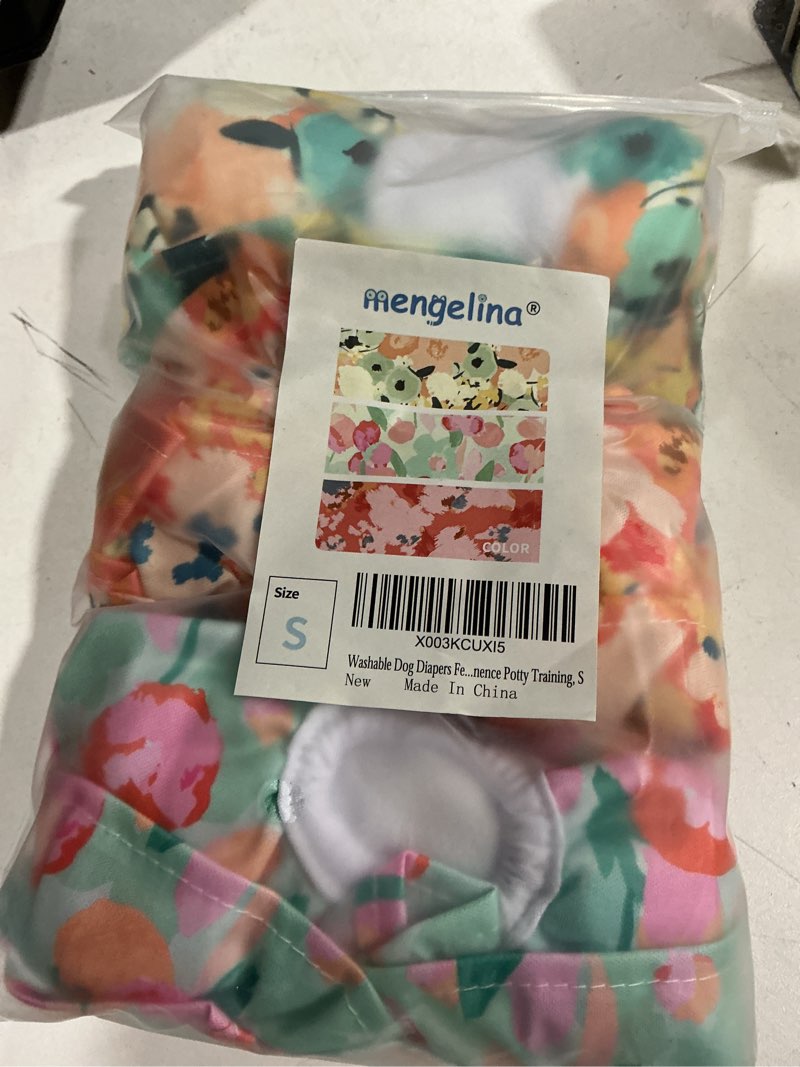 Condition photo showing Good Condition for washable dog diapers female 3 pack reusable premium highly absorbent doggie diaper, flexible puppy diaper, durable leak-proof dog diapers for period heat incontinence potty training, s lake & autumn scenery small