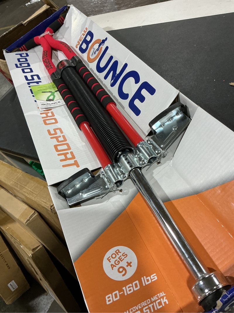 Condition photo showing New/Like New for New Bounce Pogo Stick for Kids - Pogo Sticks for Ages 9 and Up, 80 to 160 Lbs - Pro Sport Edition, Quality, Easy Grip, PogoStick for Hours of Wholesome Fun Black & Red