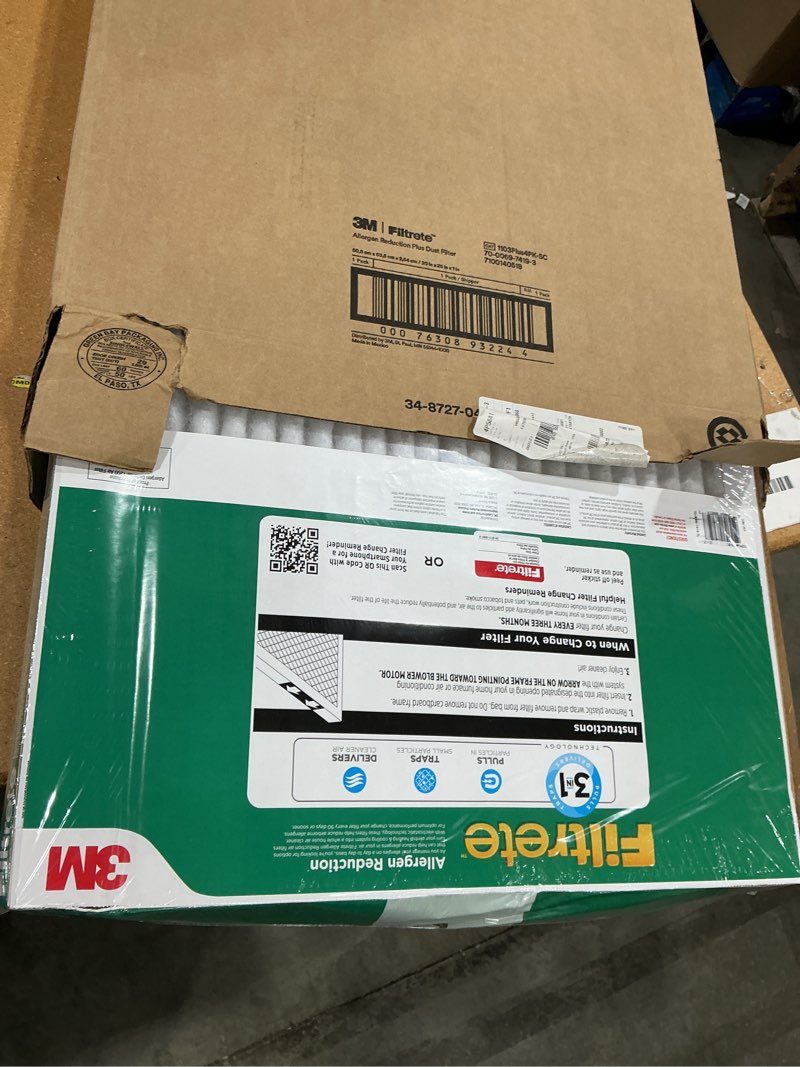 Condition photo showing New/Like New for filtrete™ dual-action micro allergen plus 2x dust defense filter, 20 x 25
