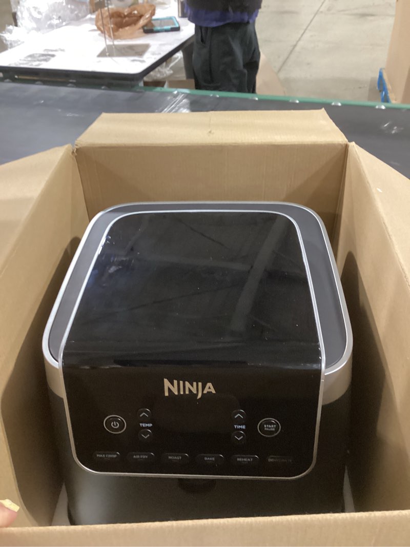 Condition photo showing As Is for Ninja | Air Fryer | 6.5 QT Pro XL Capacity fits 9lbs of Wings | 6-in-1 Max Crisp, Air Fry, Roast, Bake, Reheat & Dehydrate | Nonstick Basket, Crisper Plate & Recipe Guide | Grey | AF181 6.5 QT MAX