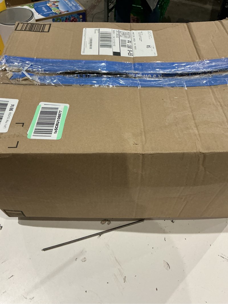 Condition photo showing As Is for portable and foldable capable of accommodating 40 balls piickleball picking up basket ball caddy and net frame